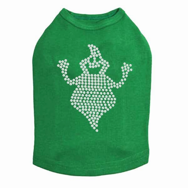 Fat Ghost Rhinestone Dog Tank
