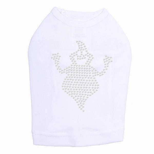 Fat Ghost Rhinestone Dog Tank