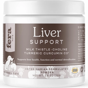 Fera Pets Liver Support Supplement Powder For Cats & Dogs 2.5oz