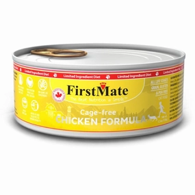 FirstMate Grain Free Cage Free Chicken Formula Canned Cat Food 156g