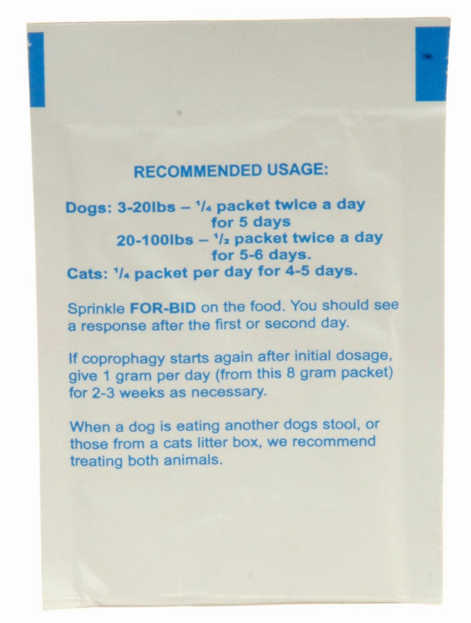 For-bid Anticoprophagic Stool Eating Deterrent for Dogs, 8 g