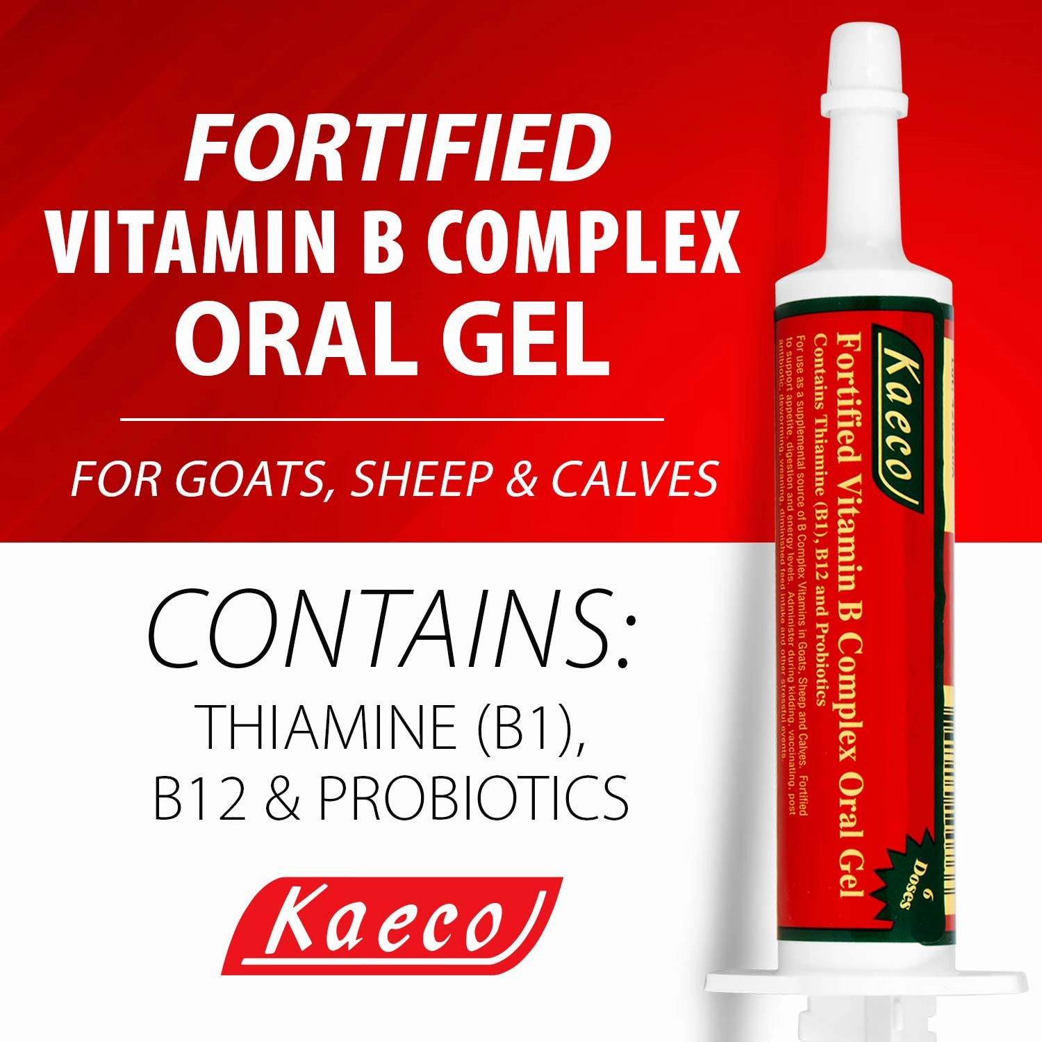 Fortified Vitamin B Complex Gel for Goats, Sheep & Calves, 30 g