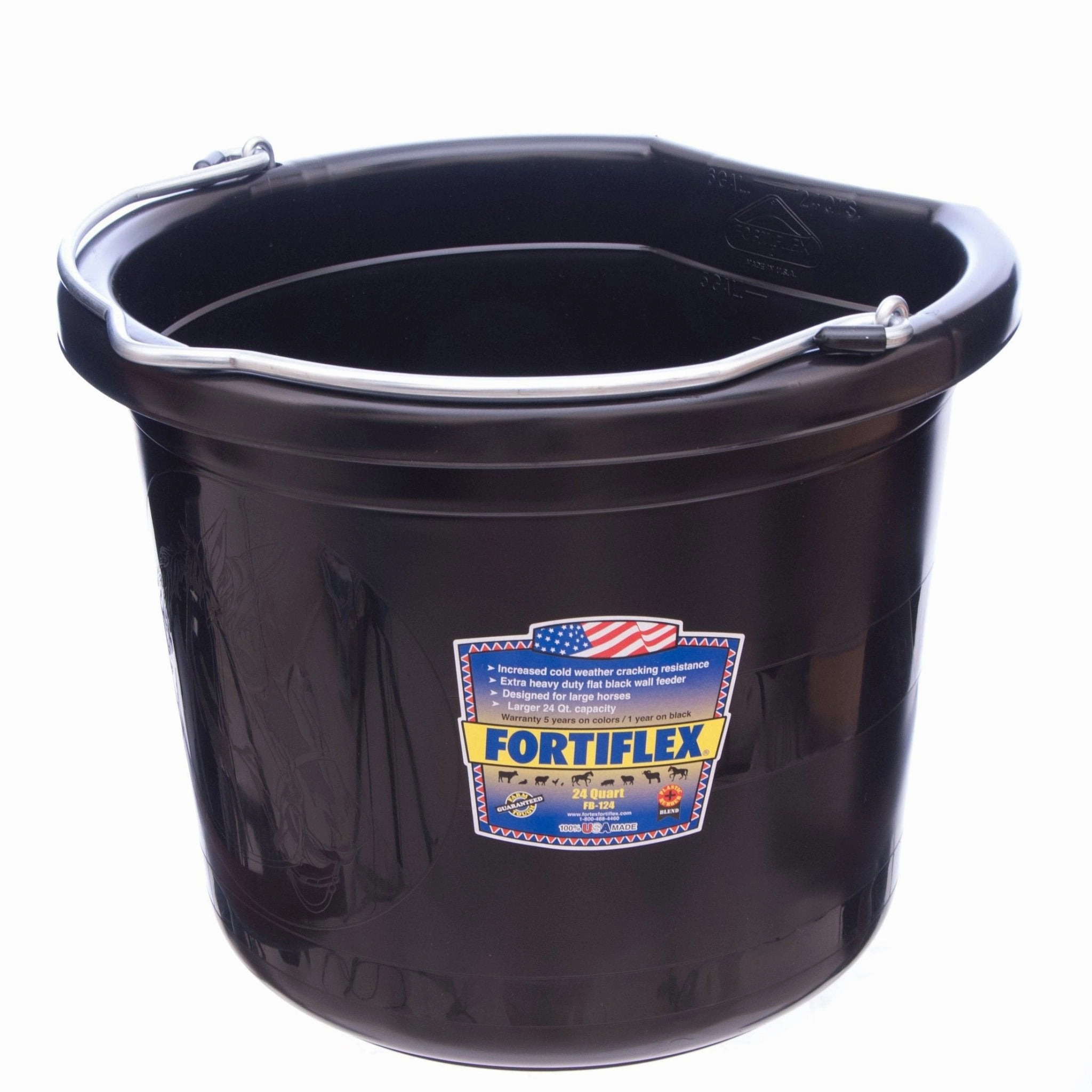 Fortiflex Flatback Buckets, Black