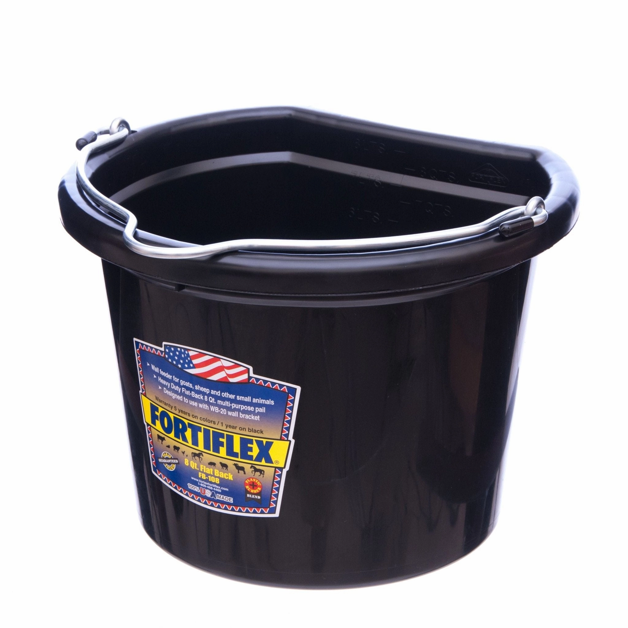 Fortiflex Flatback Buckets, Black
