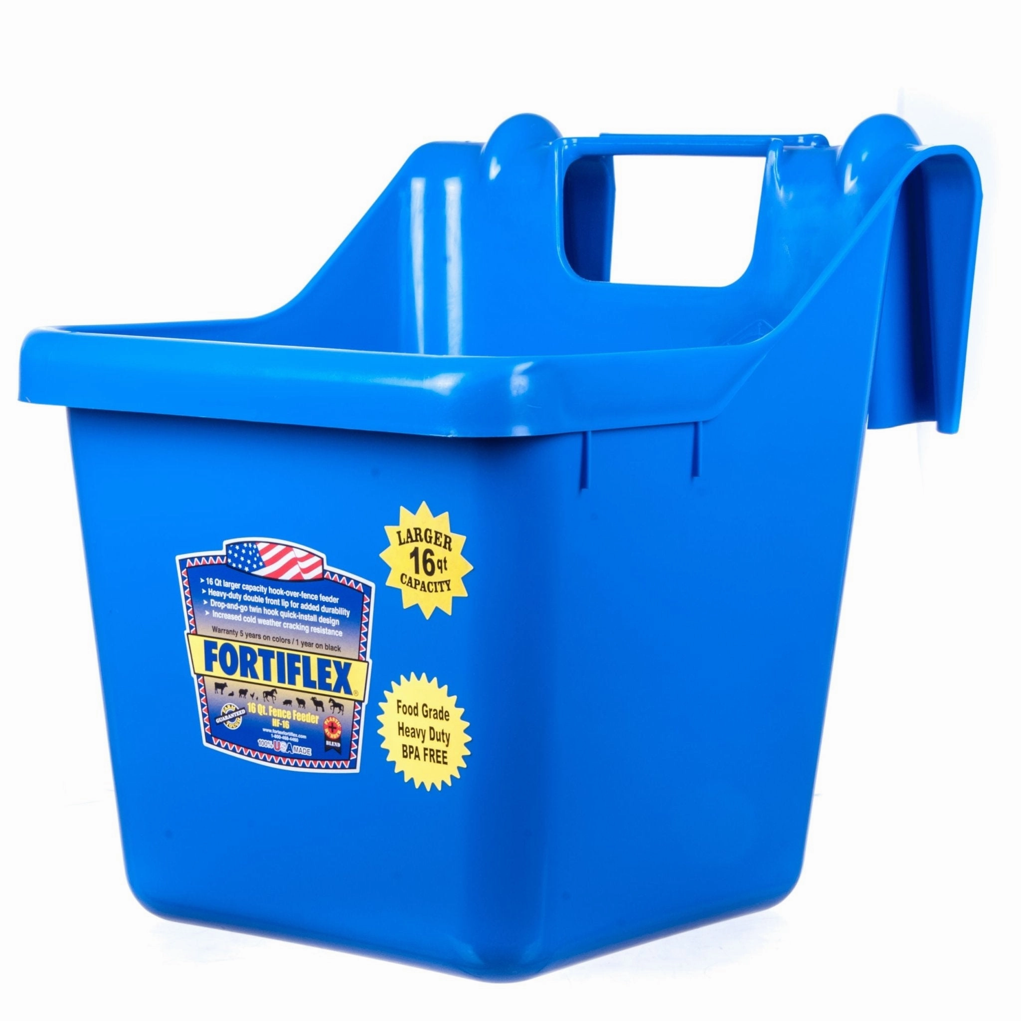 Fortiflex Hook Over Fence Feeder, 16 qt