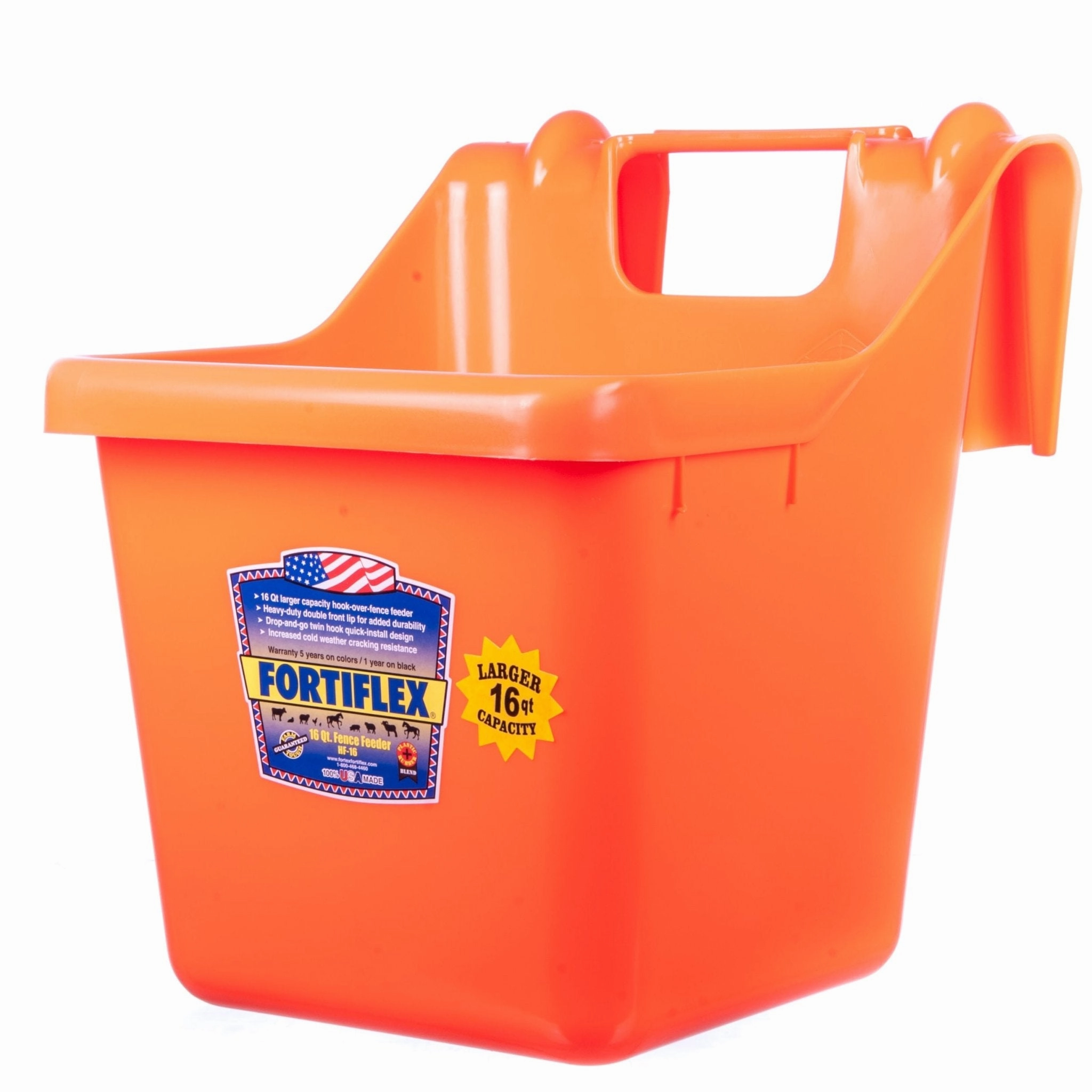 Fortiflex Hook Over Fence Feeder, 16 qt