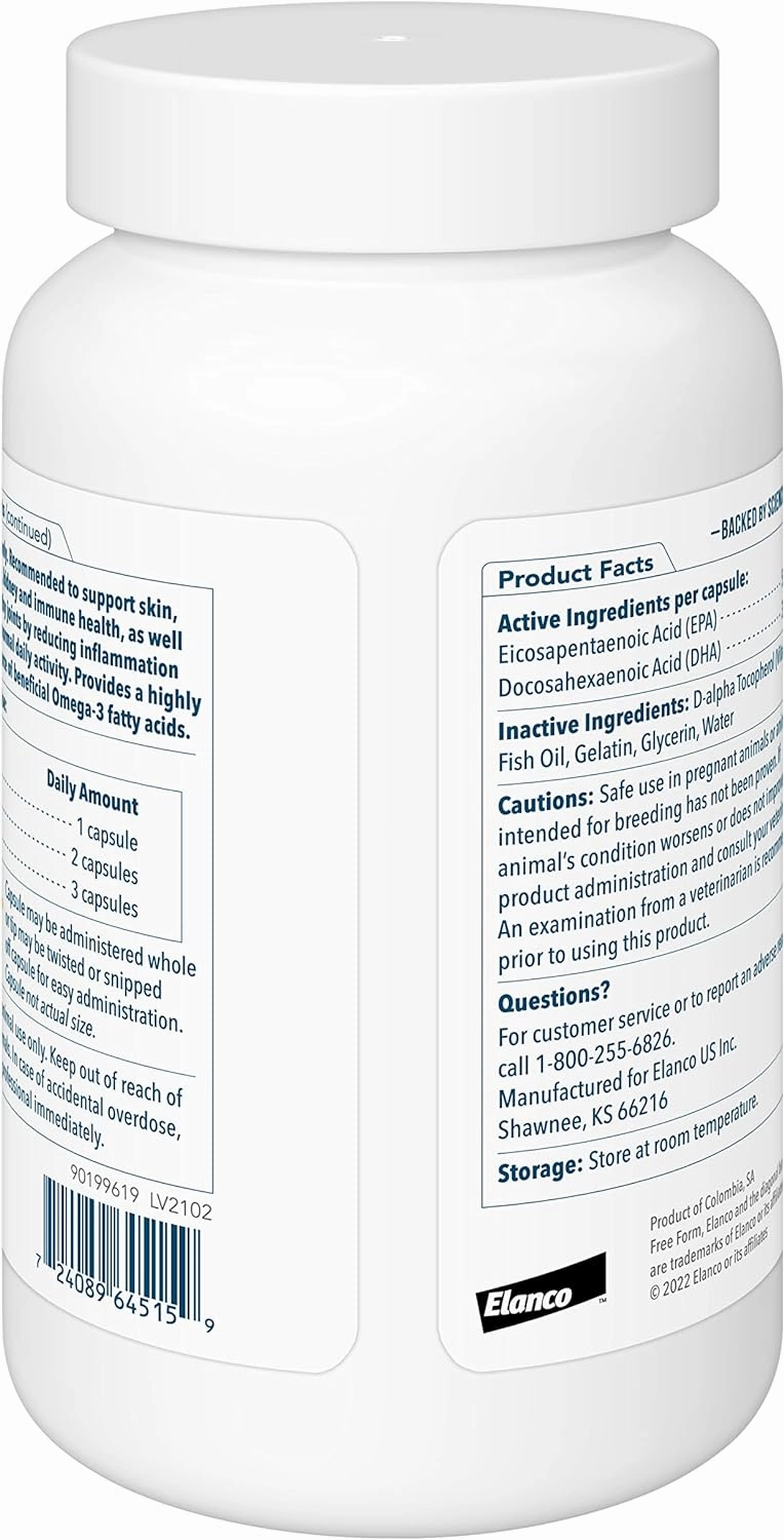 Free Form Omega-3 Fish Oil Snip Tip Capsules
