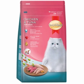 FREE TREAT: Smartheart Chicken & Tuna Adult Dry Cat Food