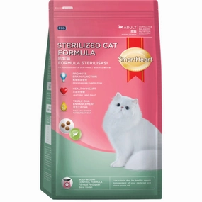 FREE TREAT w 1.1kg: Smartheart Sterilized Formula Adult Dry Cat Food