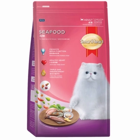 FREE TREAT w 7kg: Smartheart Seafood Adult Dry Cat Food