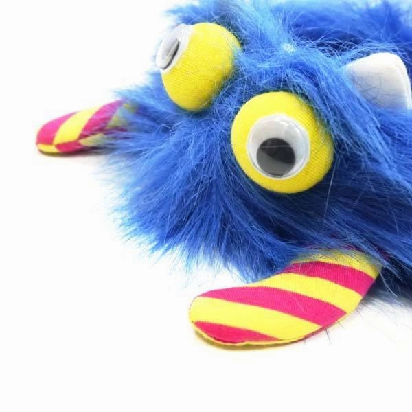 Furry Monster Dog Hat Blue XSmall