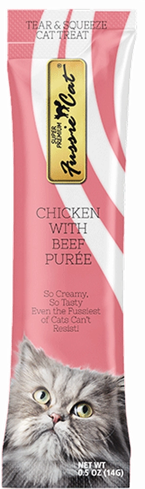 Fussie Cat Chicken with Beef Puree Cat Treat