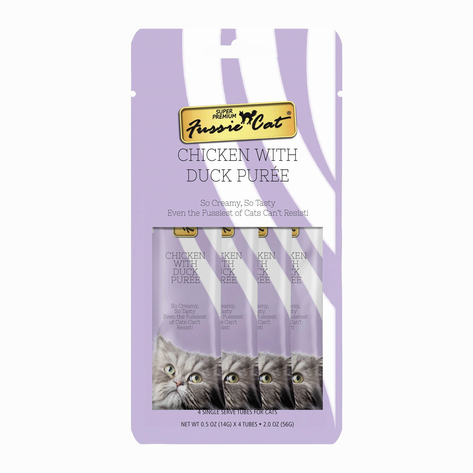 Fussie Cat Pure - Chicken with Duck 4pk 2oz Bag