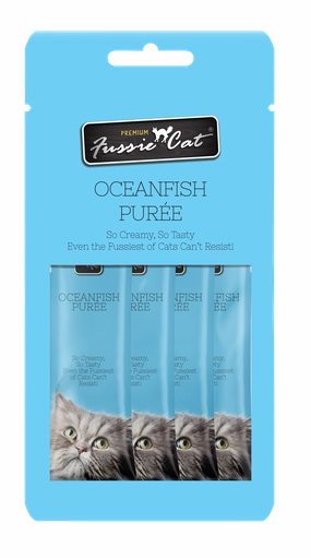 Fussie Cat Pure - Oceanfish 4pk 2oz Bag
