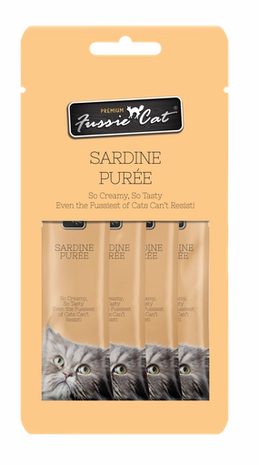 Fussie Cat Pure - Sardine 4pk 2oz Bag