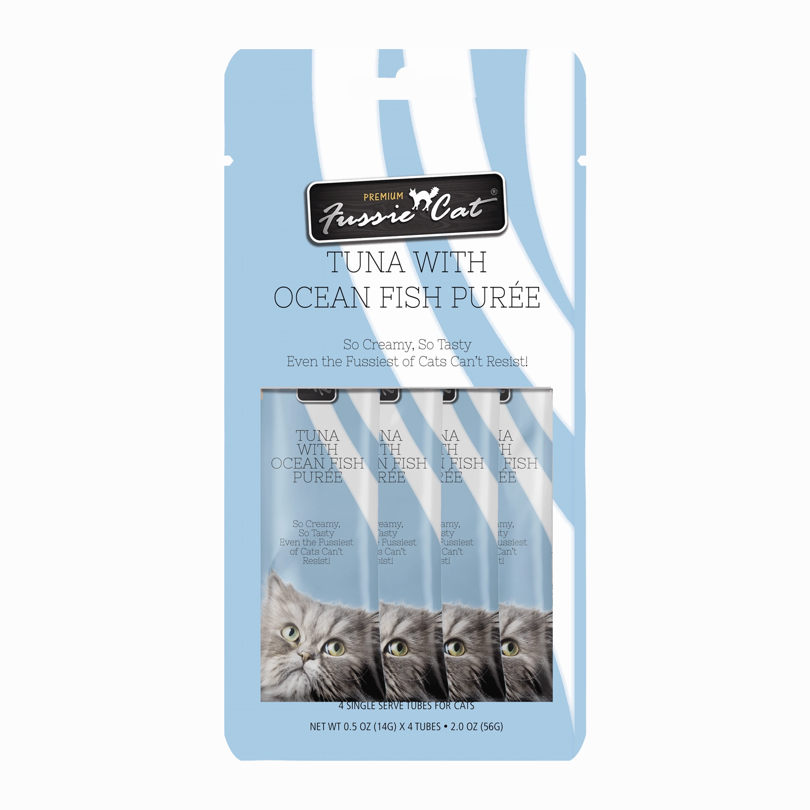 Fussie Cat Pure - Tuna with Oceanfish 4pk 2oz Bag