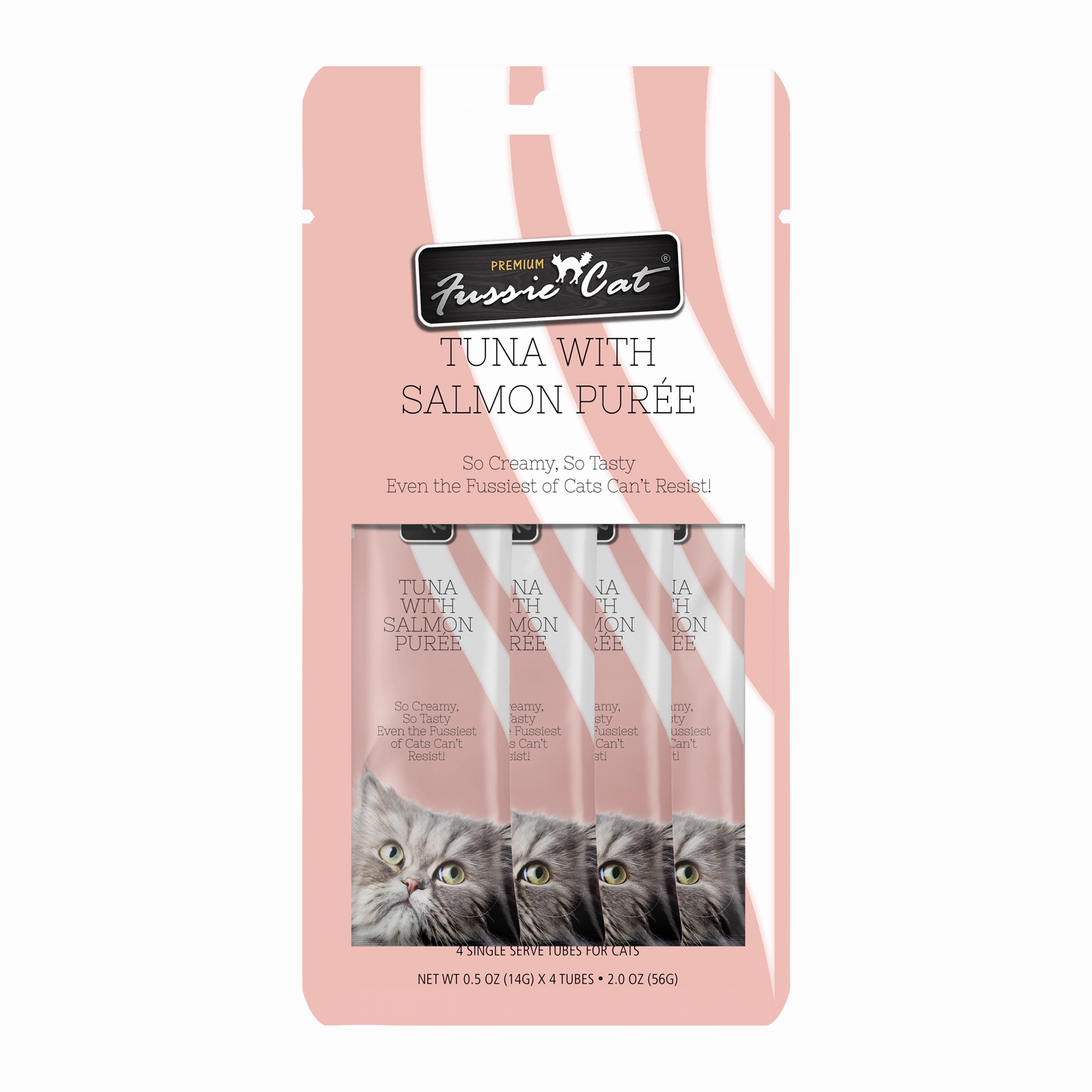 Fussie Cat Pure - Tuna with Salmon 4pk 2oz Bag