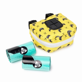 Fuzzyard Poop Dispenser Bag & Rolls - Monkey Mania