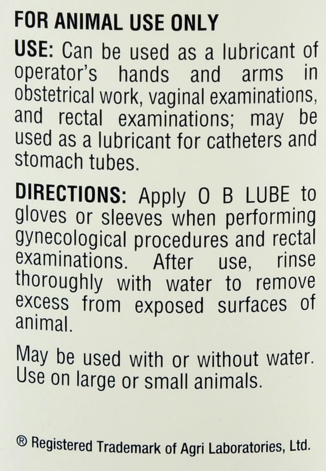 Generic OB Lubricant, Gallon