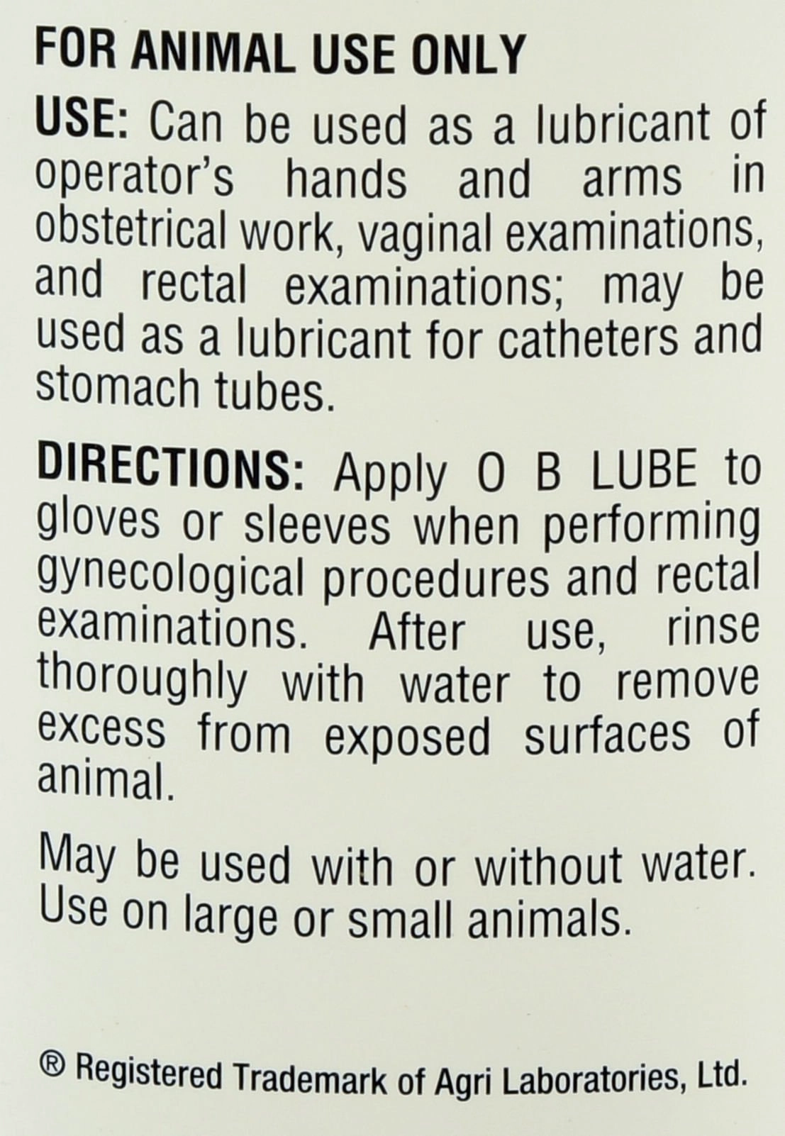Generic OB Lubricant, Gallon