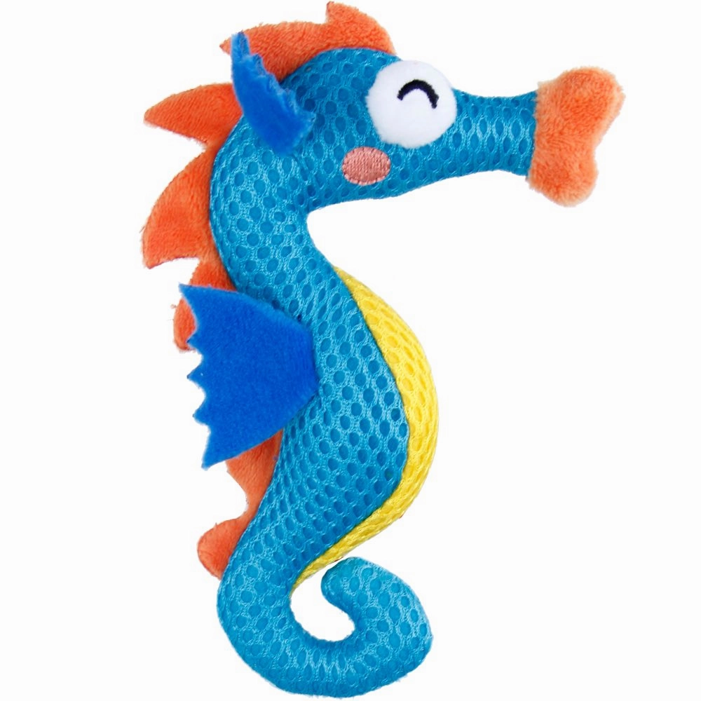 GiGwi Dental Mesh Catnip Cat Toy (Seahorse)