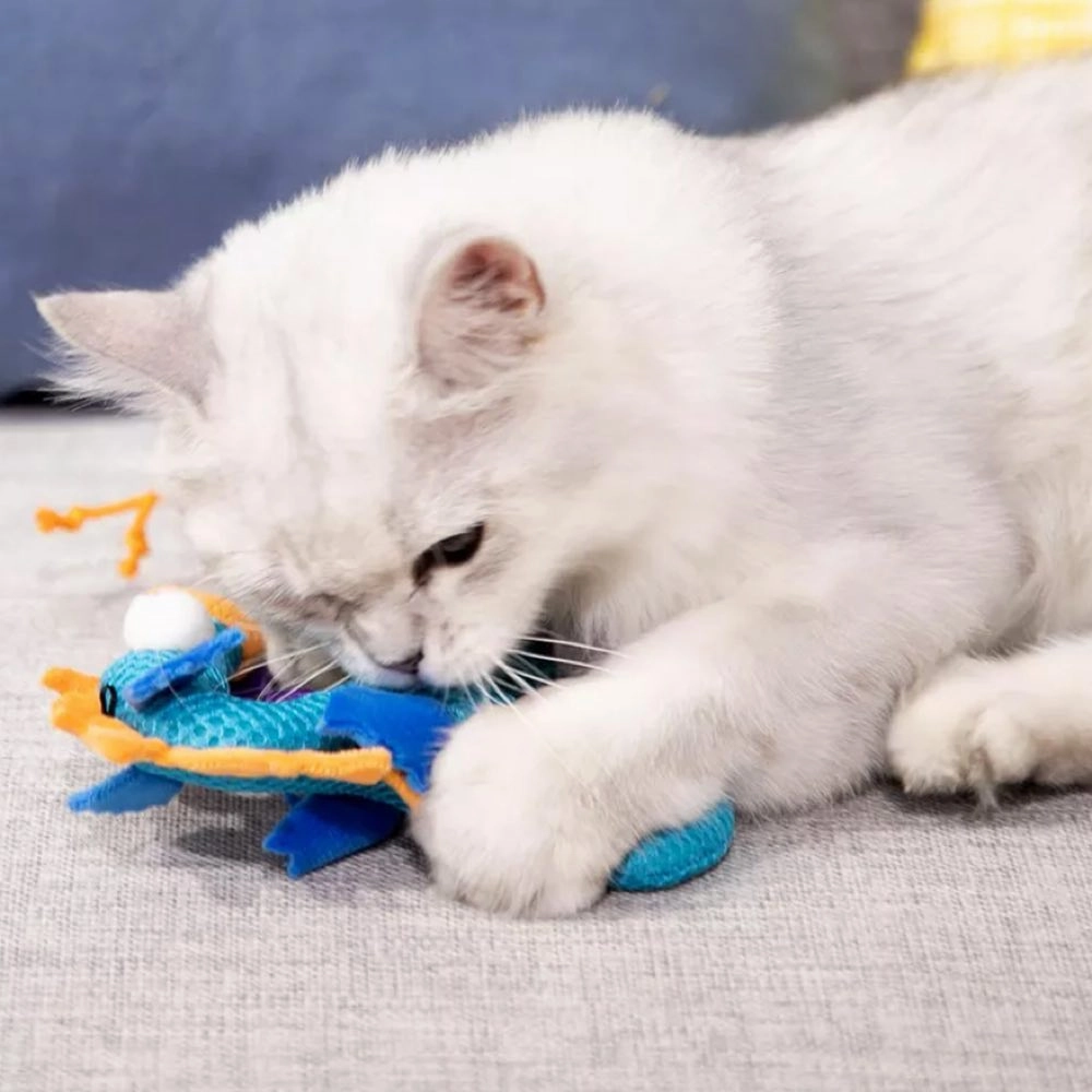 GiGwi Dental Mesh Catnip Cat Toy (Seahorse)