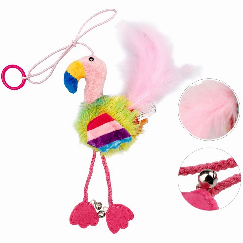 GiGwi Finger Teaser Catnip Cat Toy (Flamingo)