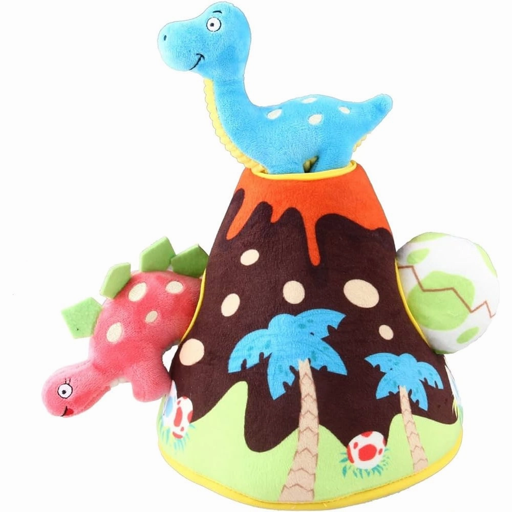 GiGwi Hide N' Seek Interactive Plush Dog Toy (Volcano Park)