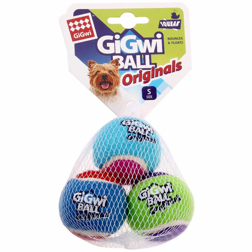 GiGwi Originals Ball Dog Toys 3-Pack (Small)