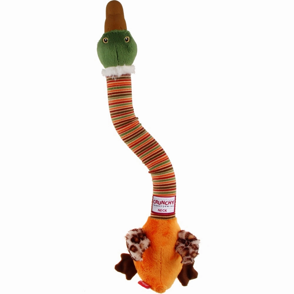 GiGwi Plush Friendz Crunchy Neck Dog Toy (Duck)
