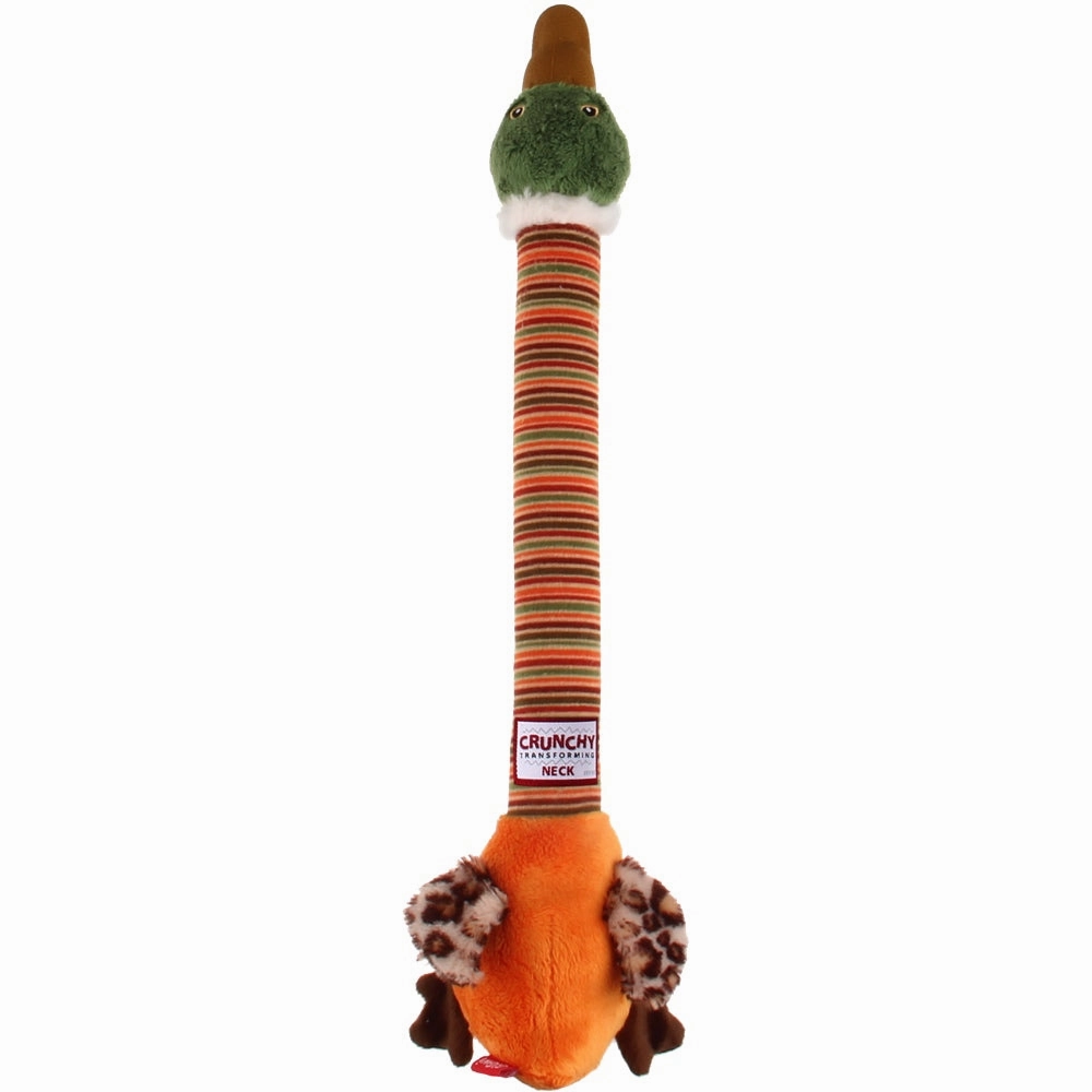 GiGwi Plush Friendz Crunchy Neck Dog Toy (Duck)