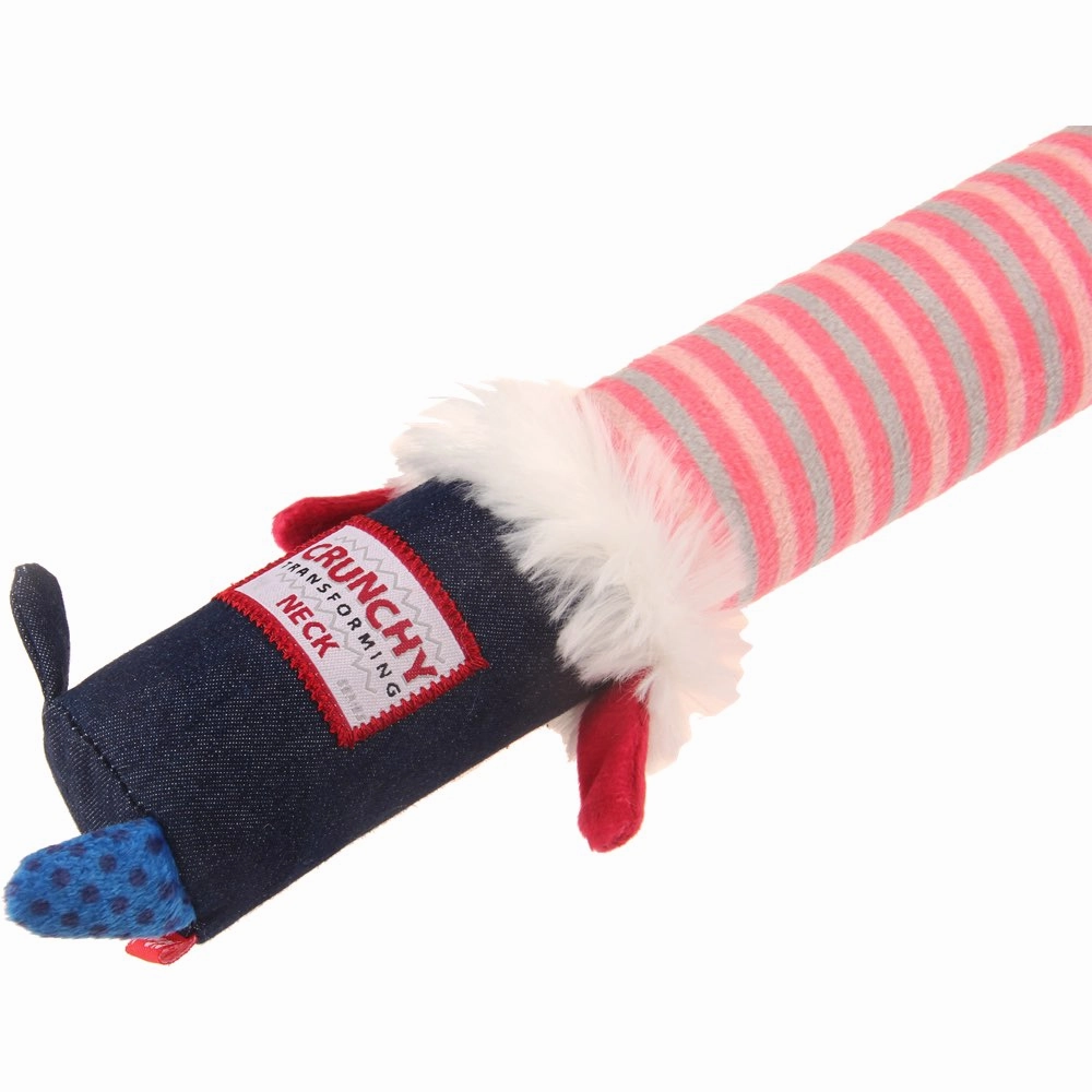 GiGwi Plush Friendz Crunchy Neck Dog Toy (Rabbit)