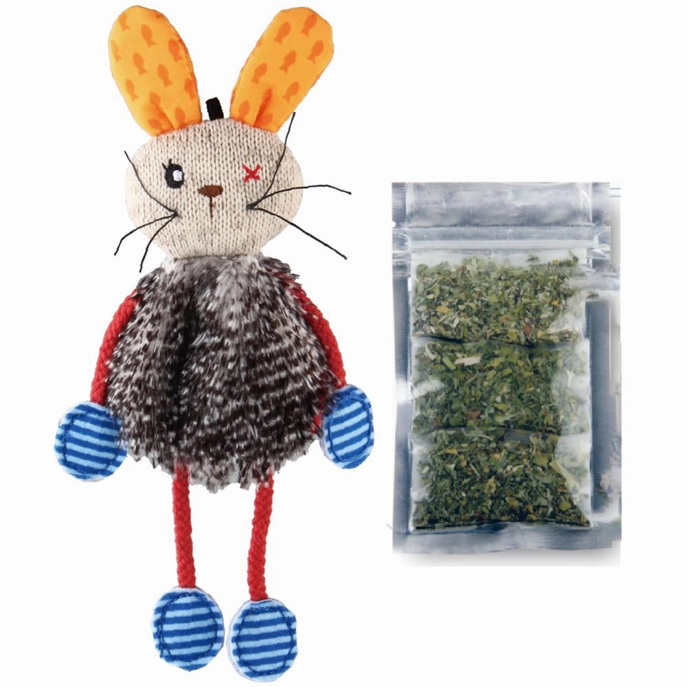 GiGwi Refillable Silvervine Plush Cat Toy (Rabbit)