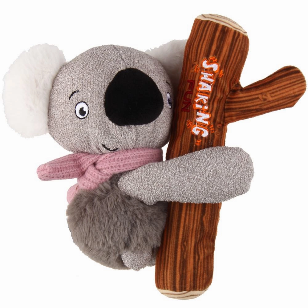 GiGwi Shaking Fun 2-In-1 Plush Dog Toy (Koala)