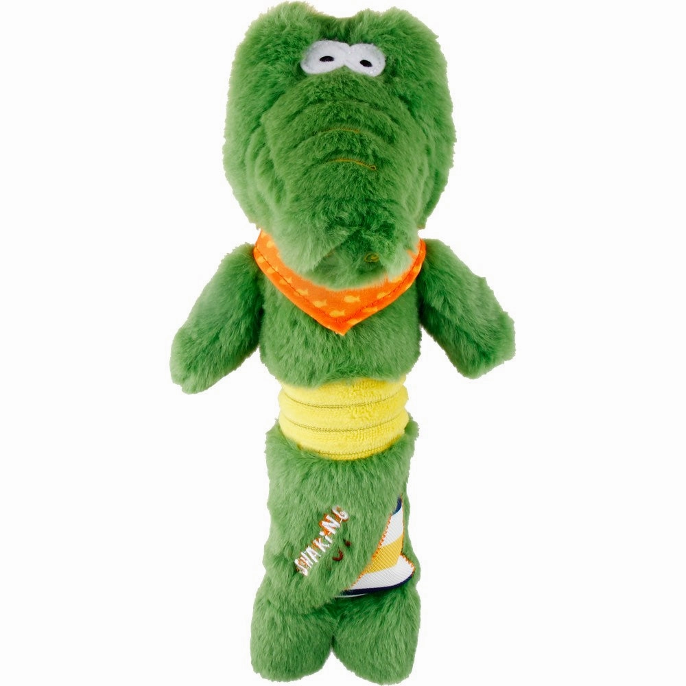 GiGwi Shaking Fun Plush Dog Toy (Crocodile)
