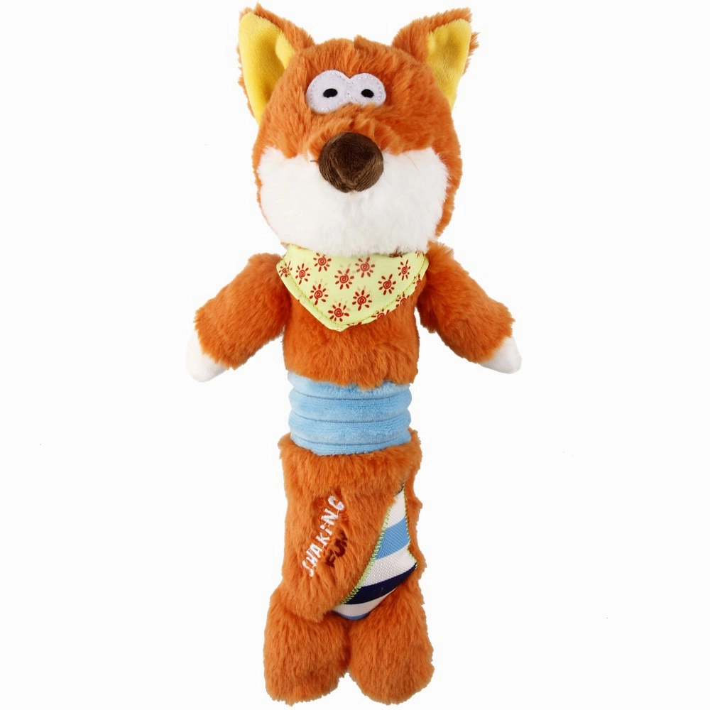 GiGwi Shaking Fun Plush Dog Toy (Fox)