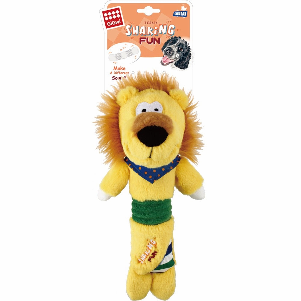 GiGwi Shaking Fun Plush Dog Toy (Lion)