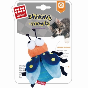 GiGwi Shining Friendz Motion Activated Catnip Plush Cat Toy (Firefly)