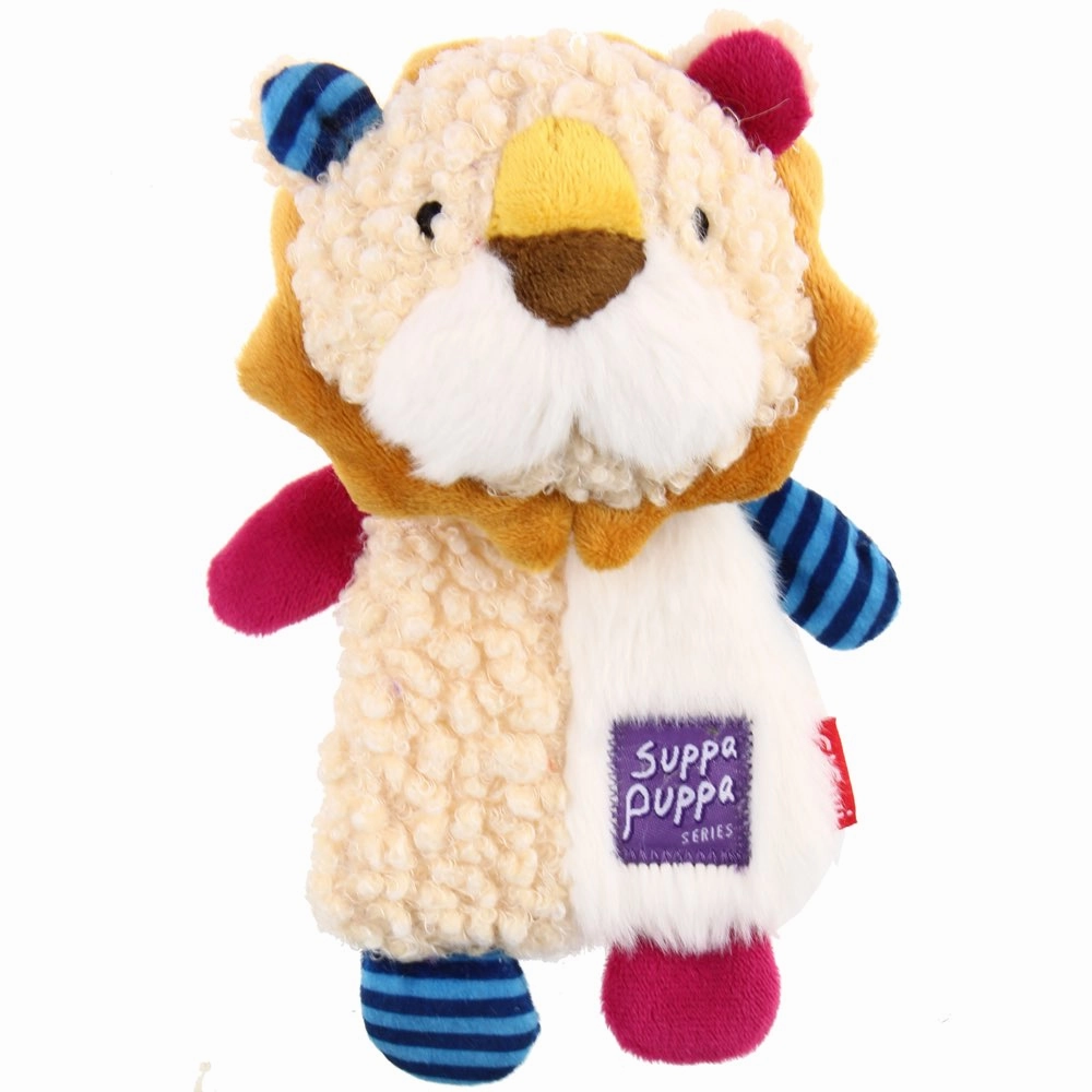 GiGwi Suppa Puppa Crinkly Plush Dog Toy (Lion)