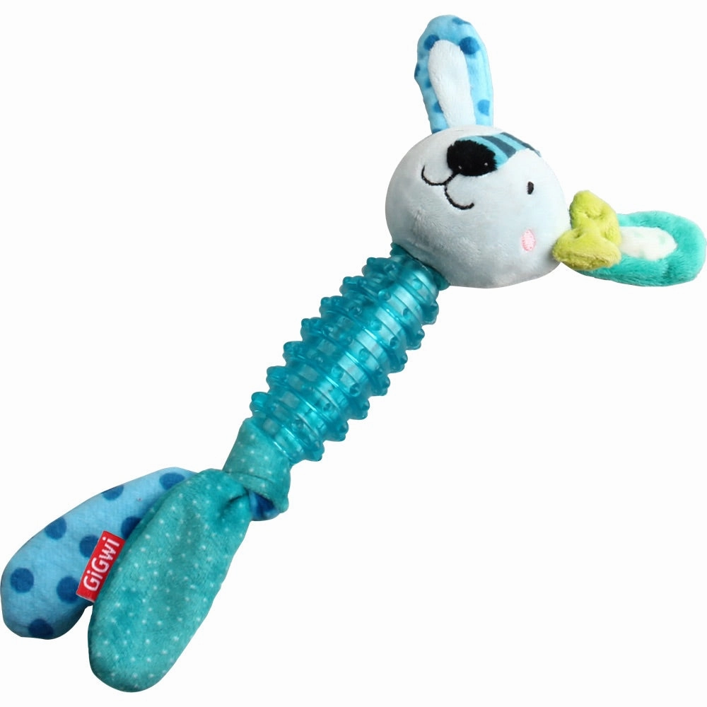 GiGwi Suppa Puppa TPR & Plush Dog Toy (Rabbit)