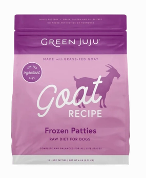Green Juju Frozen Dog Food - Goat Recipe Patties 6lb Bag
