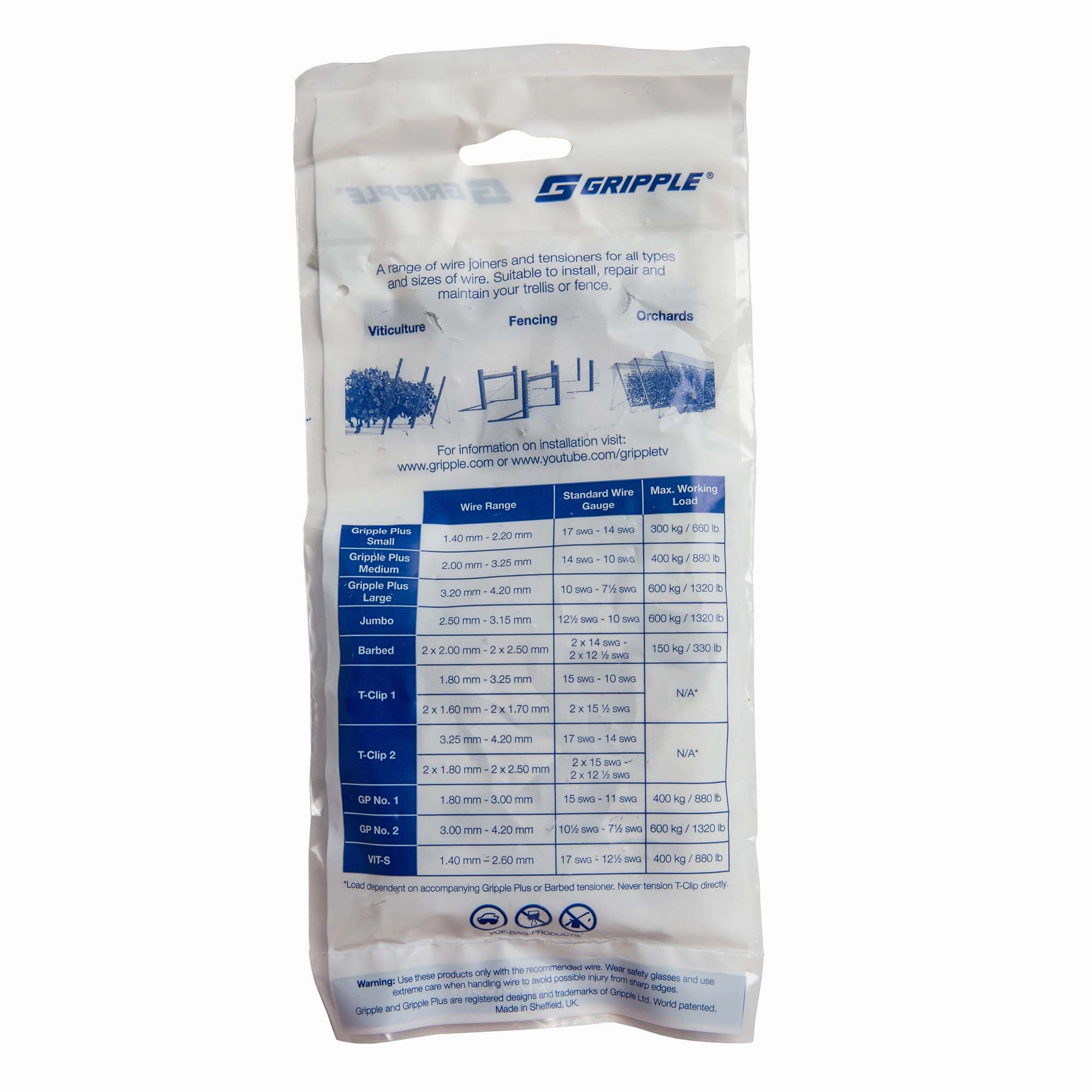 Gripple T-Clip, 10ct
