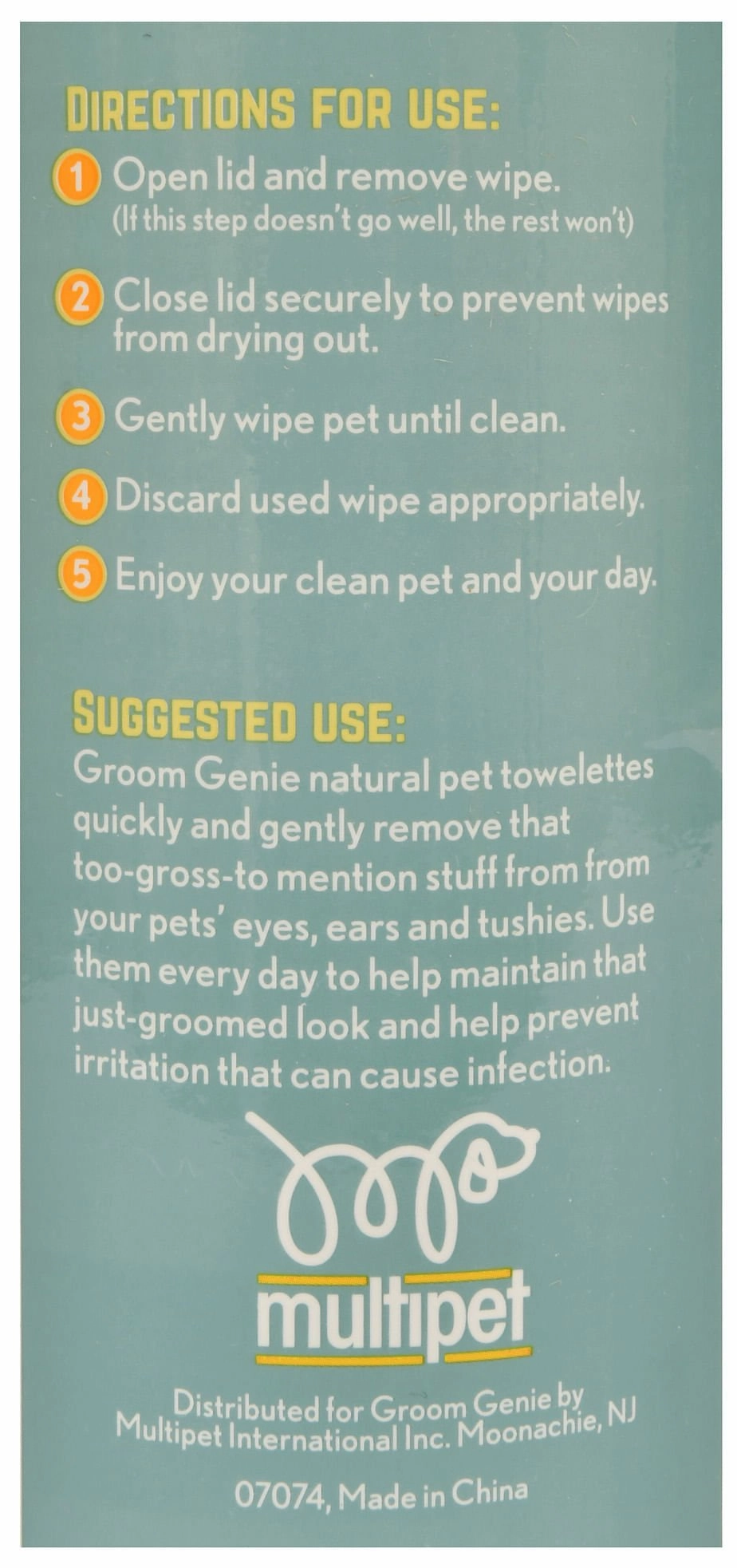 Groom Genie Sensitive Clean Pet Wipes