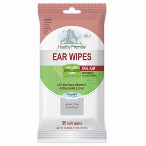 Healthy Promise Cat & Dog Ear Wipes, 35 ct
