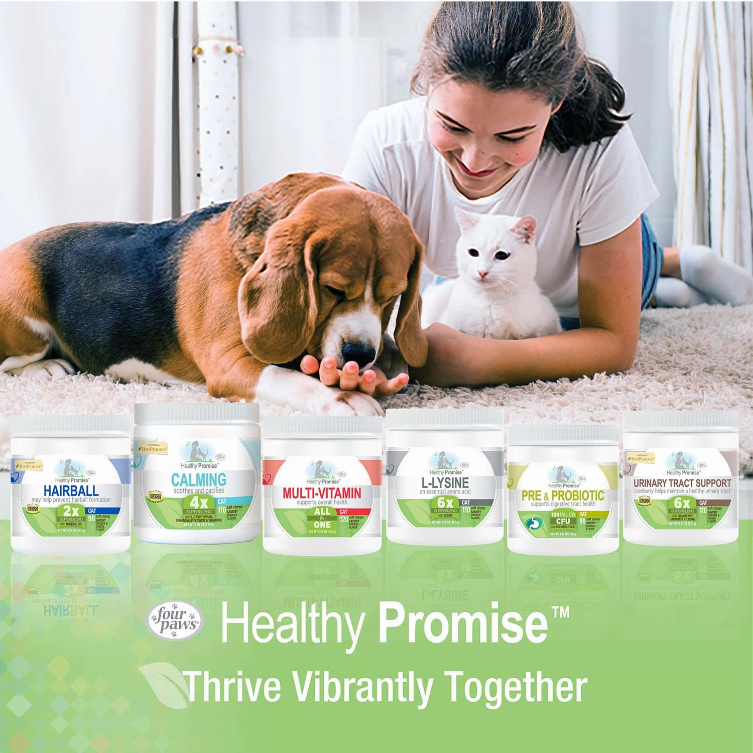 Healthy Promise Multi-Vitamins For Cats, Savory Chicken, 120 ct
