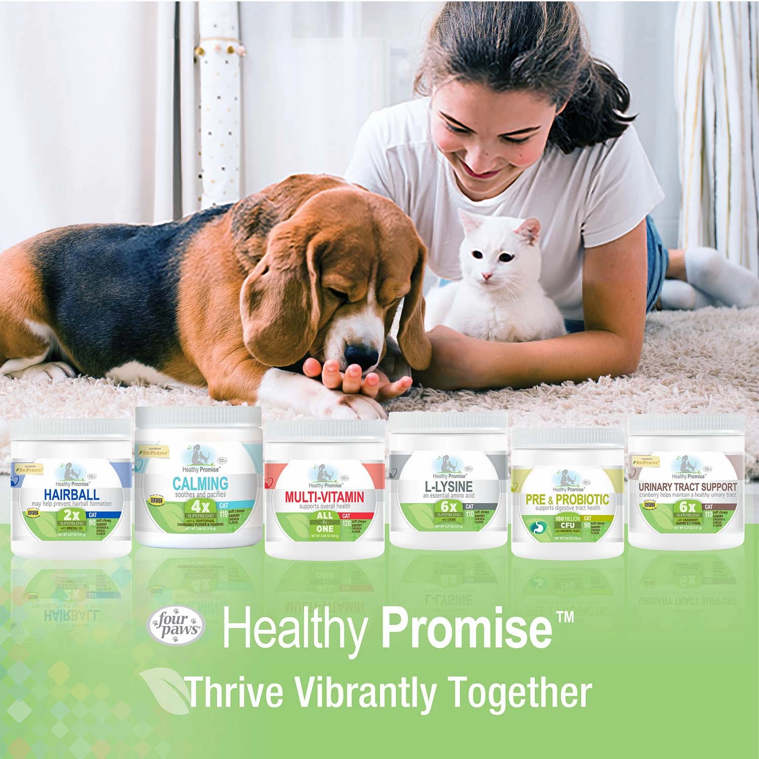 Healthy Promise Multi-Vitamins For Cats, Savory Chicken, 120 ct