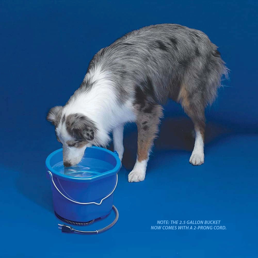 Heated Flat Back Bucket with Built-in Thermostat