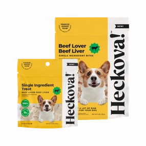 Heckova! Beef Lover Beef Liver Single Ingredient Bites for Dogs 14oz Bag