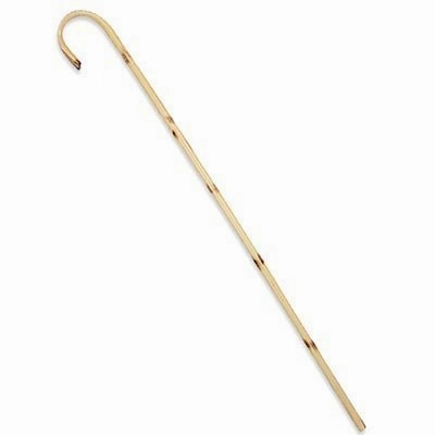 Hickory Shepherd's Crook, 5'L