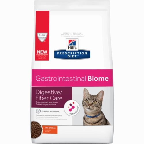 Hill's Prescription Diet Gastrointestinal Biome Digestive/Fiber Care with Chicken Dry Cat Food
